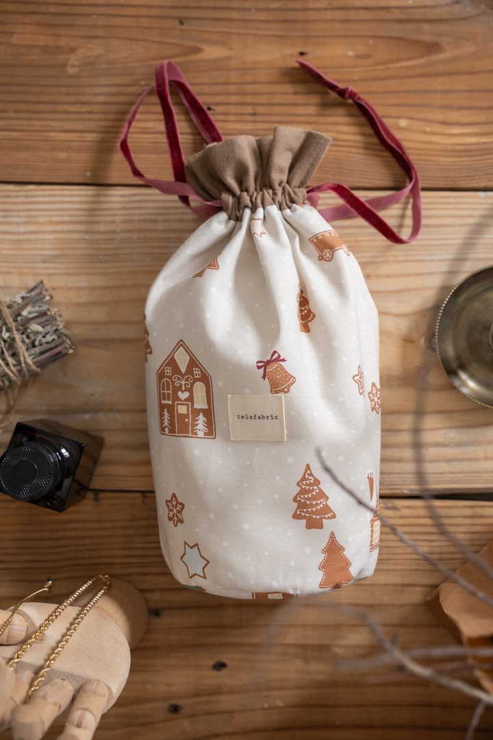 KIŞ MASALI HEDİYE KESESİ %100 PAMUK 