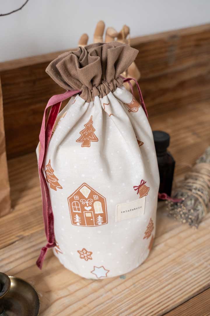 KIŞ MASALI HEDİYE KESESİ %100 PAMUK 