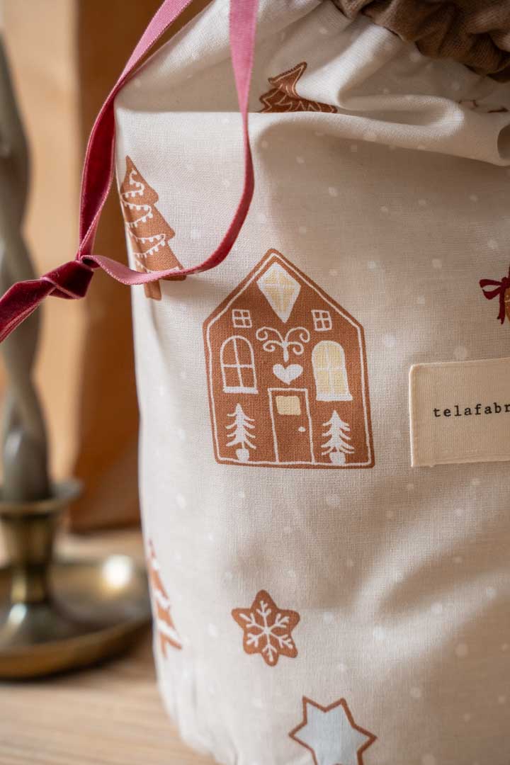 KIŞ MASALI HEDİYE KESESİ %100 PAMUK 