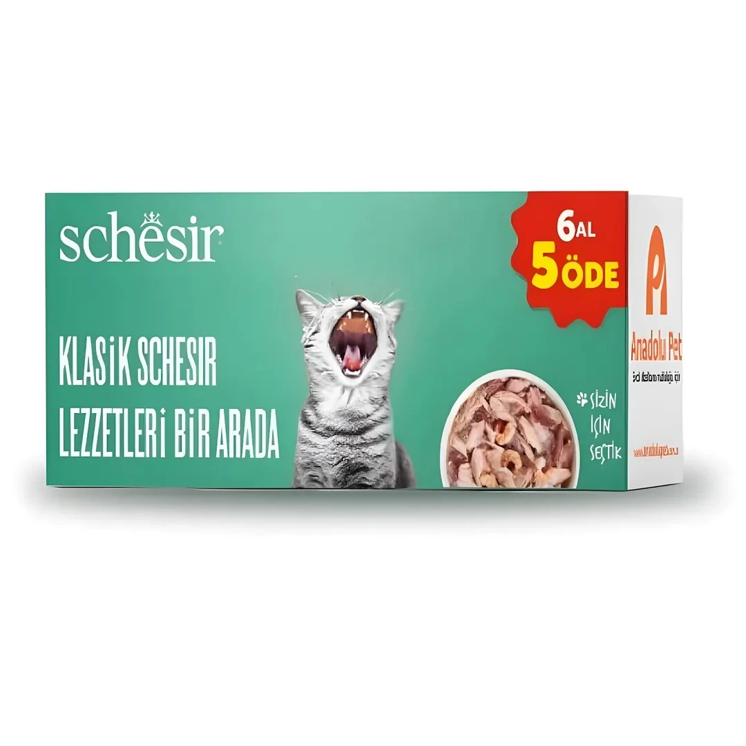 Schesir Klasik Lezzetler Kedi Maması 6 Al 5 öde