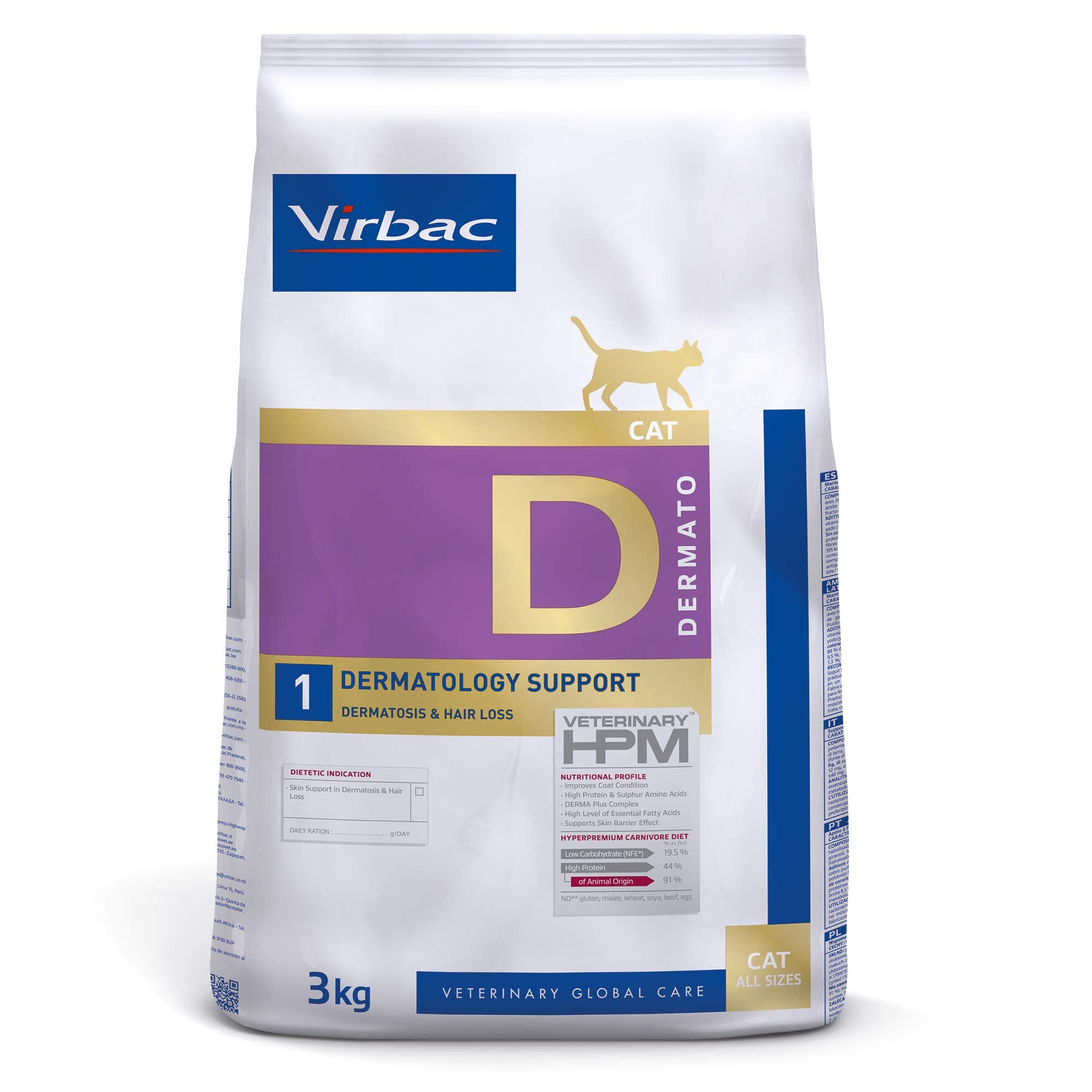 Virbac Dermatology Support Kedi Maması - 3 kg
