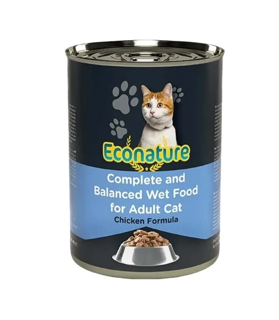 Econature Tavuklu Yetişkin Kedi Konservesi 400 Gr