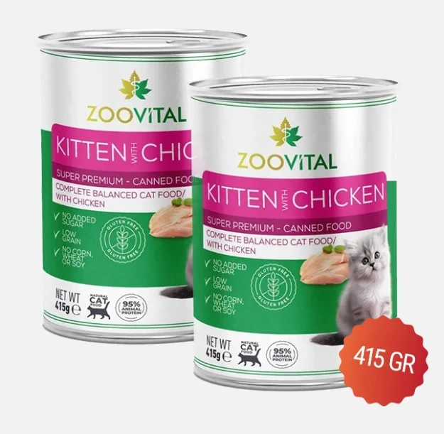 Zoovital Yavru Kedi Konserve Tavuklu 415g