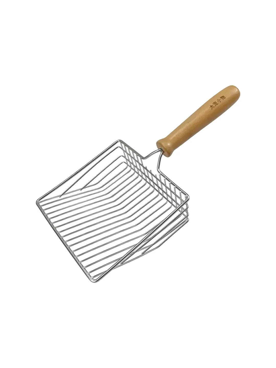 Ahşap Saplı Demir Kedi Kumu Küreği