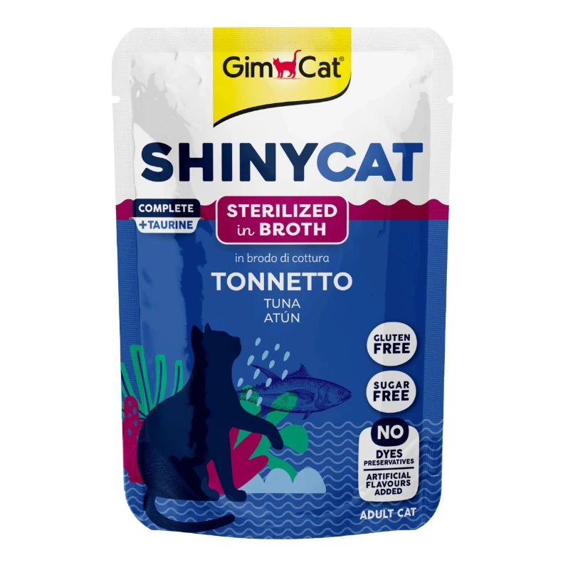 Shinycat Pouch Sterilized Tuna (Ton Balığı) Kısırlaştırılmış kediler için Kedi Maması 70 gr