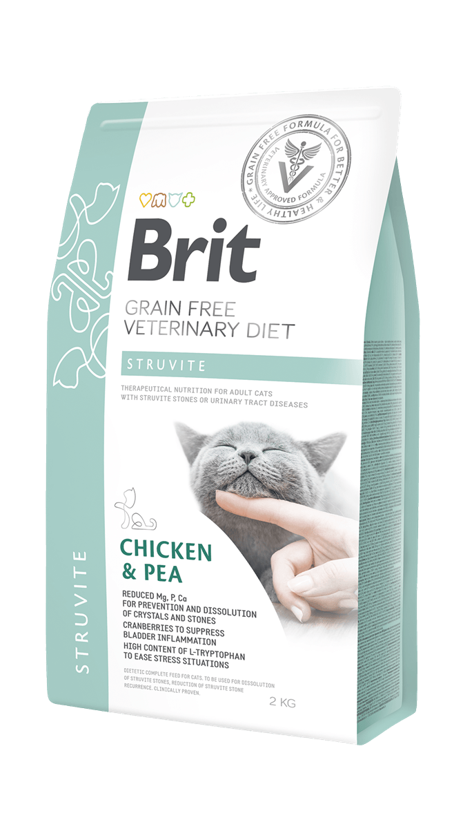 Brit Veterinary Diet Sutrivit Taşları Ve İdrar Yolu Rahasızlıkları Olan Kediler İçin, Tahılsız, Tavuk Etli Ve Bezelyeli Kuru Mama 2 kg