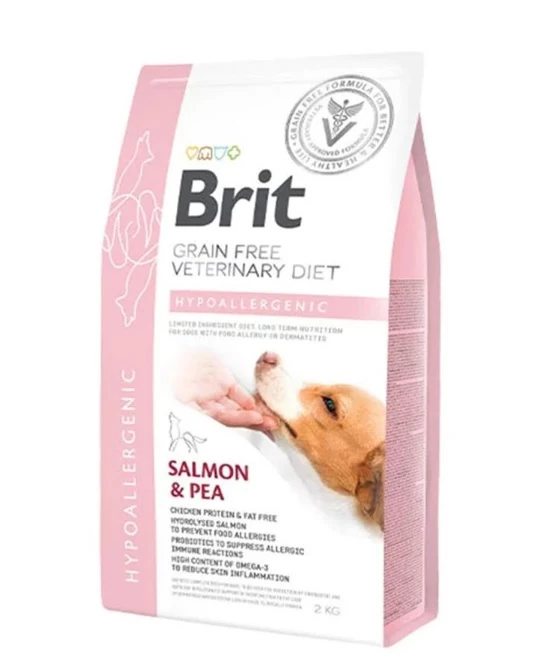 Brit Veterinary Diet Hypo-Allergenic Cilt Sağlığı Destekleyici Tahılsız Köpek Maması 2 kg