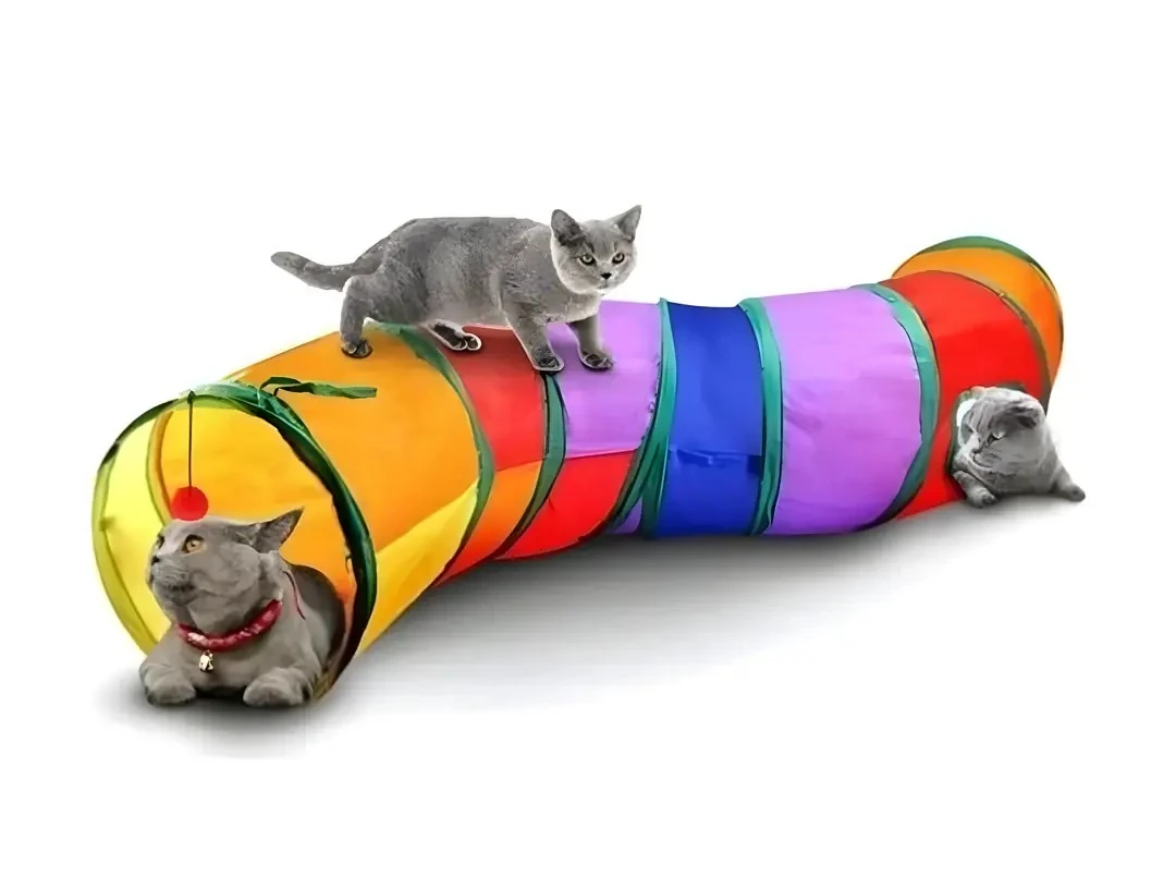 Kedi Oyun Tüneli Kıvrımlı
