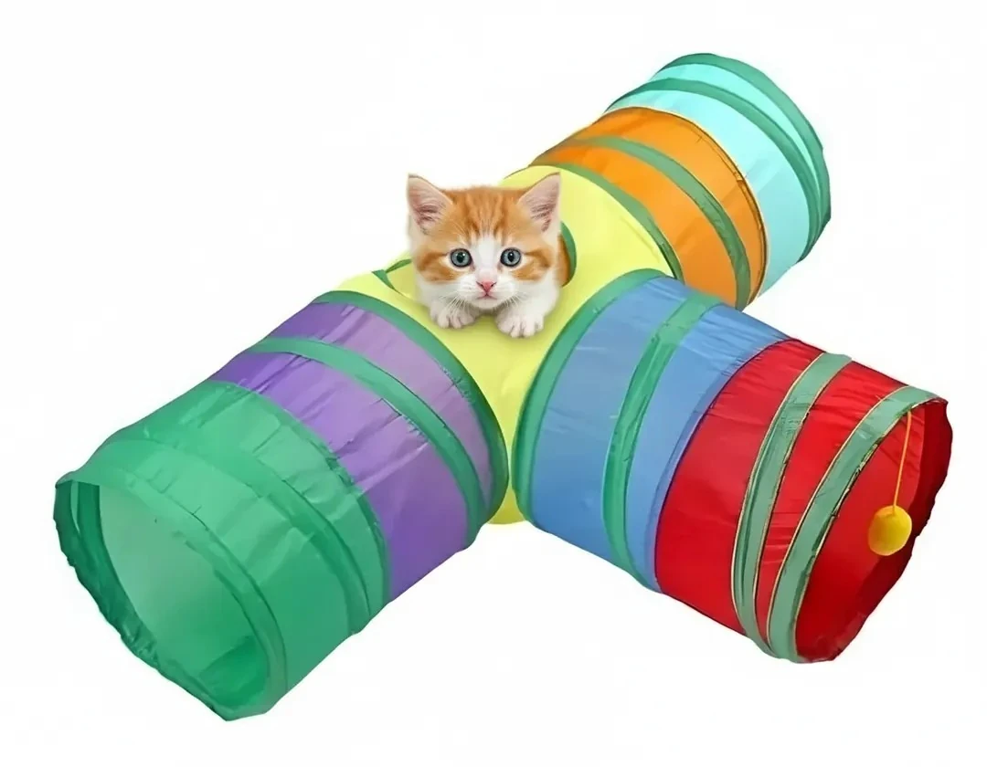 Kedi Oyun Tüneli - 3 Yollu
