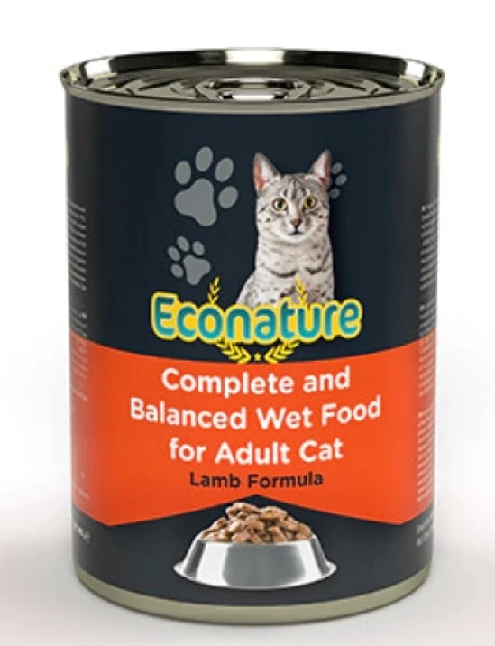 Econature Kuzu Etli Yaş Kedi Maması 400g