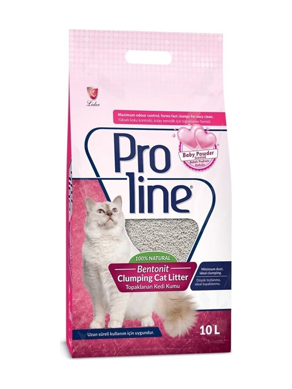 Proline Bebek Pudralı İnce Taneli Kedi Kumu 10lt