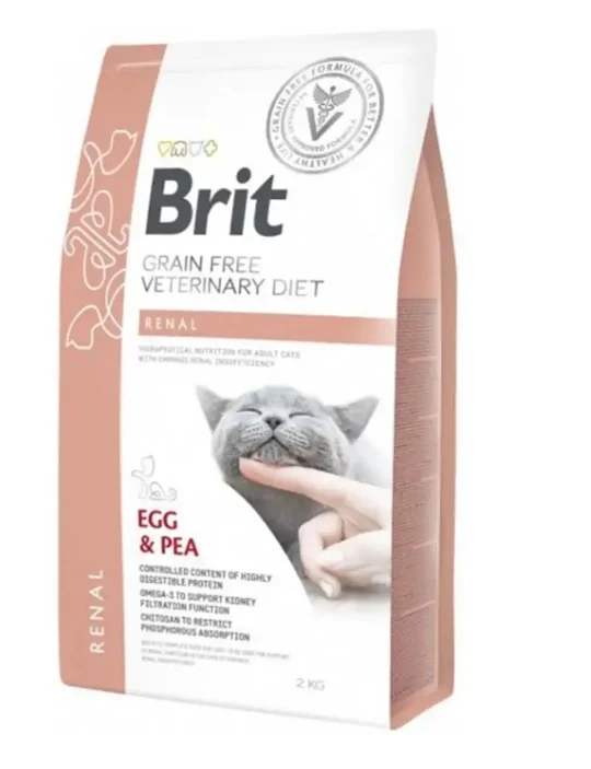 Brit Veterinary Diet Renal Böbrek Yetmezliği olan Kediler için Tahılsız Kedi Maması 2 kg