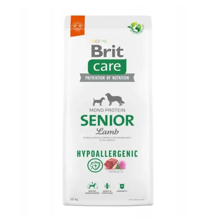 Brit Care Hipoalerjenik Kuzulu ve Pirinçli Tüm Irklar İçin Yaşlı Köpek Maması 12kg