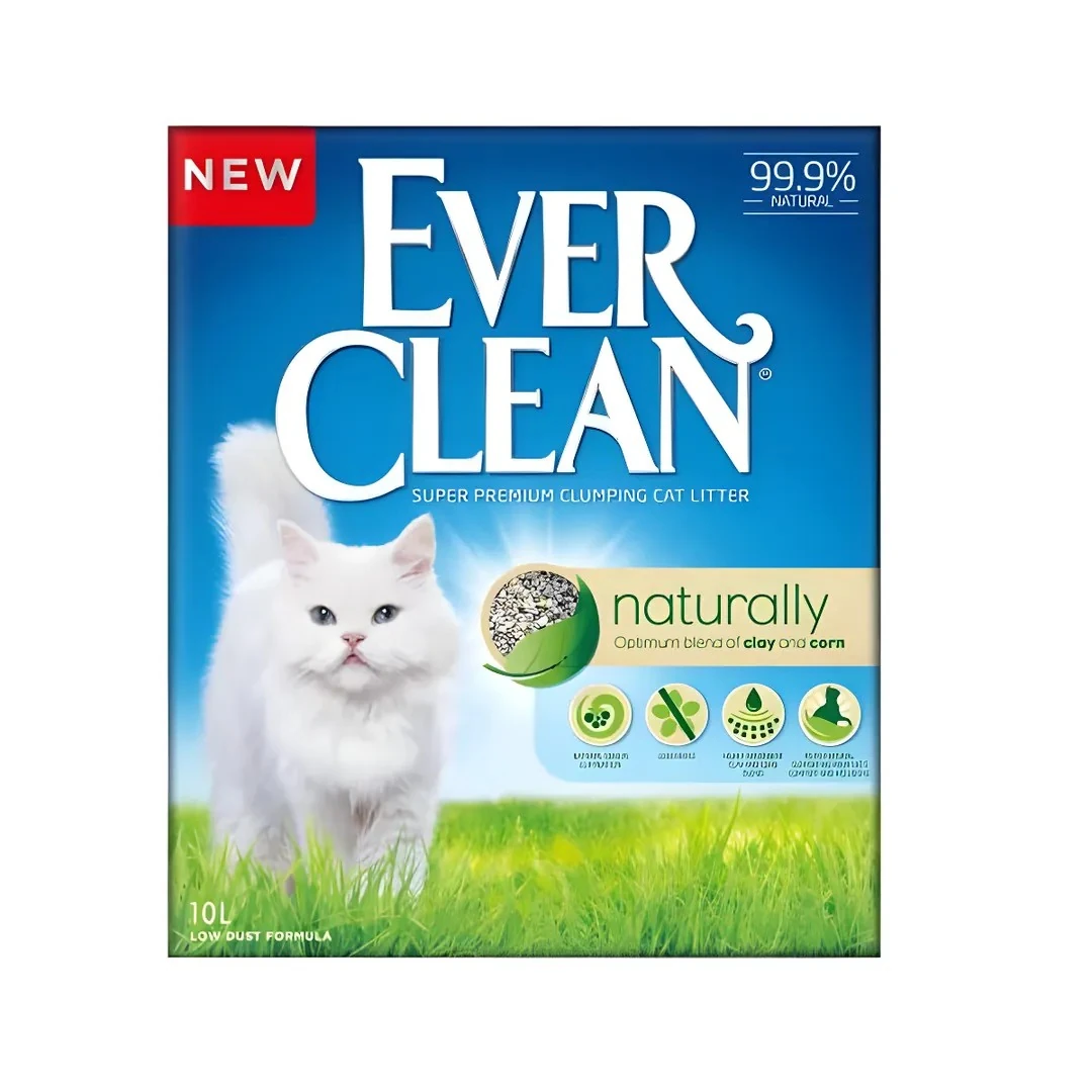 Ever Clean Naturally Doğal Parfümsüz Topaklanan Kedi Kumu 10lt