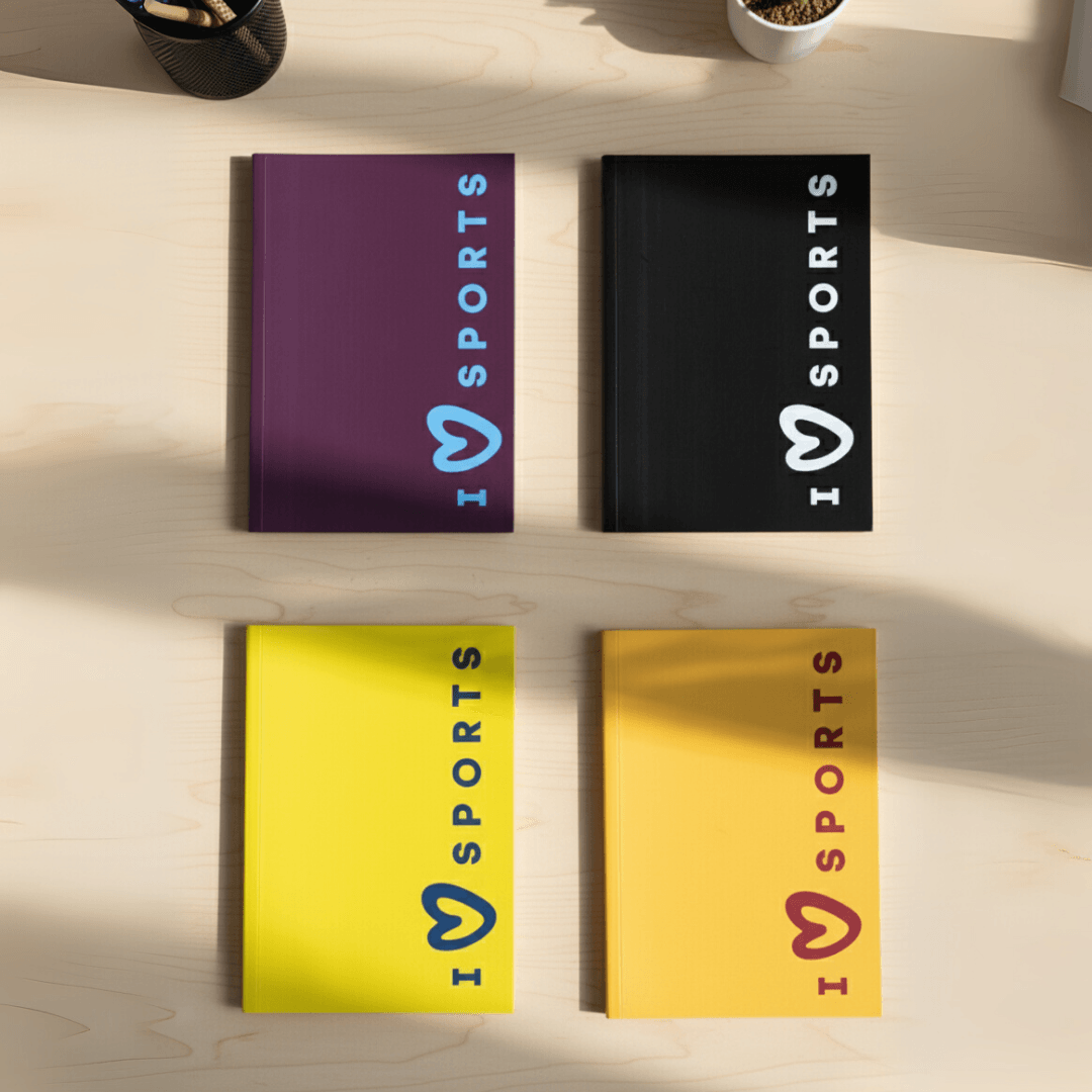 Taraftar Sport Collection - Esnek Kapak Çizgili 4'lü Defter Seti 160 Sayfa Not Defteri - Dört Büyükler