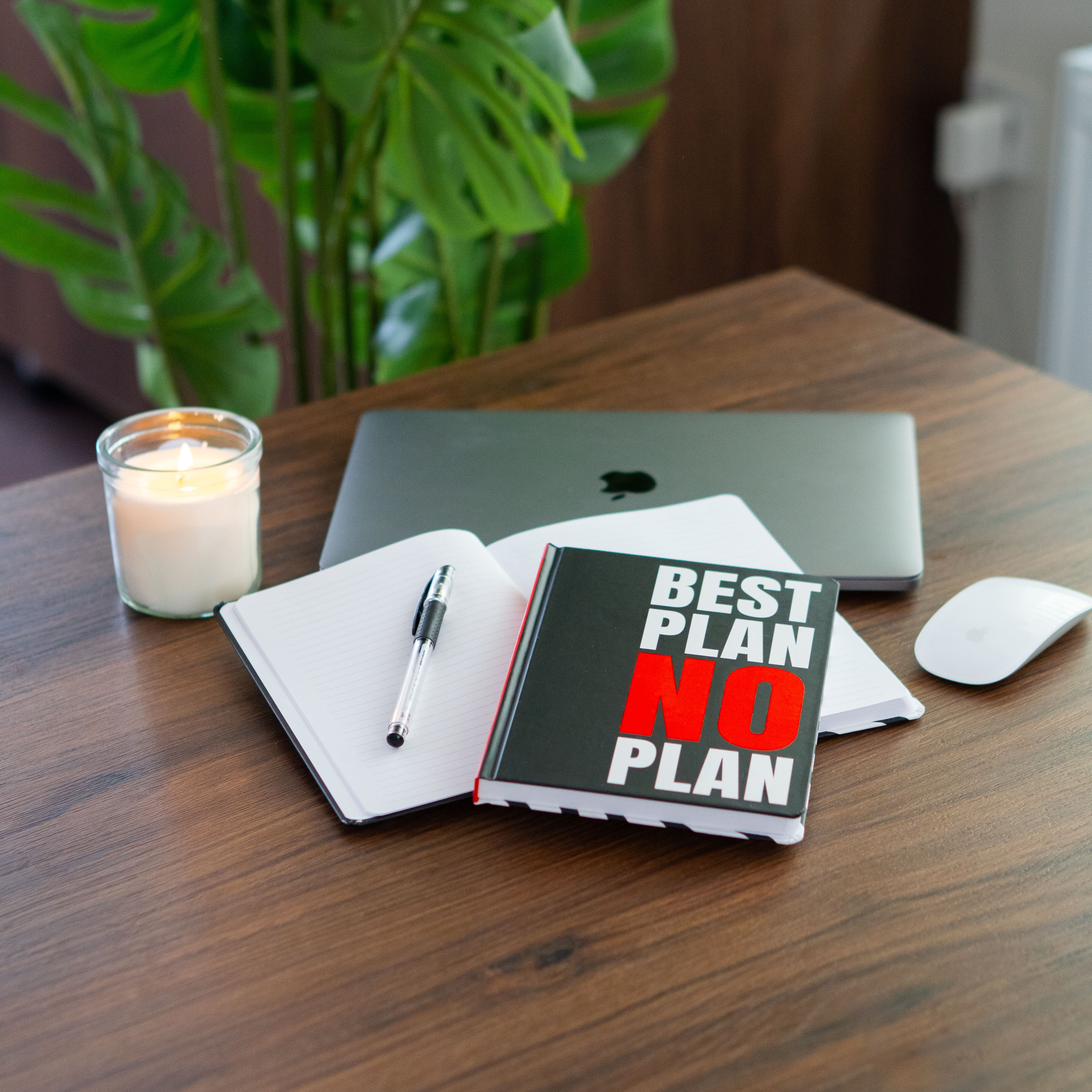 Sert Kapak A5 Çizgili Not Defteri 14x21 cm 192 Sayfa - Words Collection Best Plan, No Plan