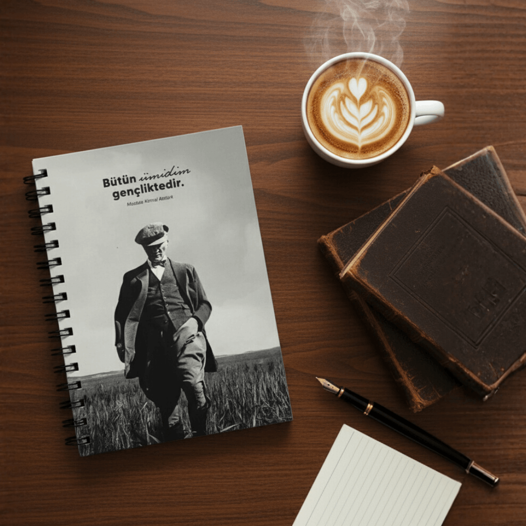 Atatürk Özel Seri Collection Sert Kapak A5 Defter - Çizgisiz 160 Sayfa  - ATATÜRK-06
