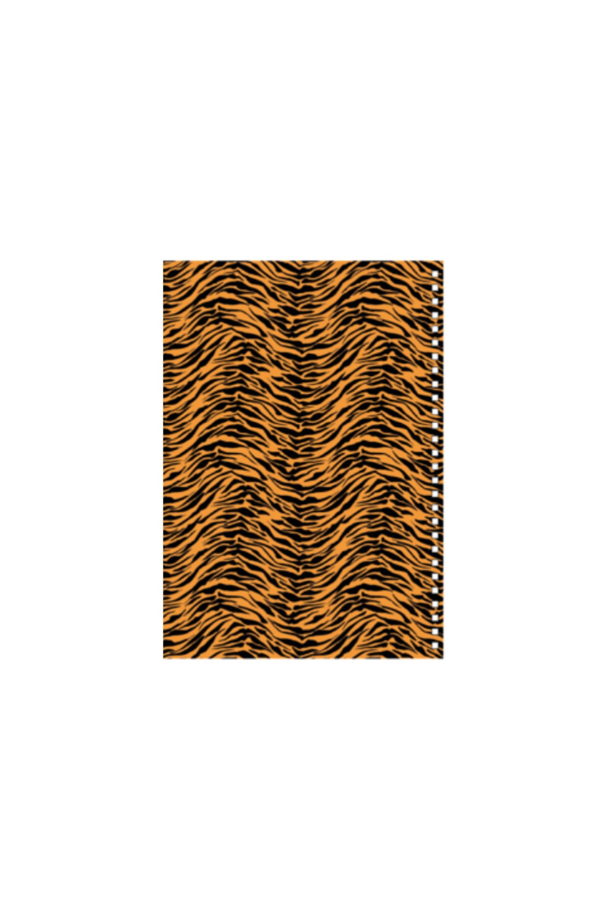 Sert Kapak Çizgili Defter 17x24 cm 200 Sayfa Not Defteri - Fire Wild Leopar Desen