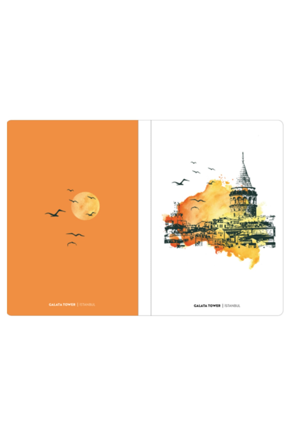 İstanbul Collection Manzaralı- Sert Kapak Noktalı Defter 14x21 cm