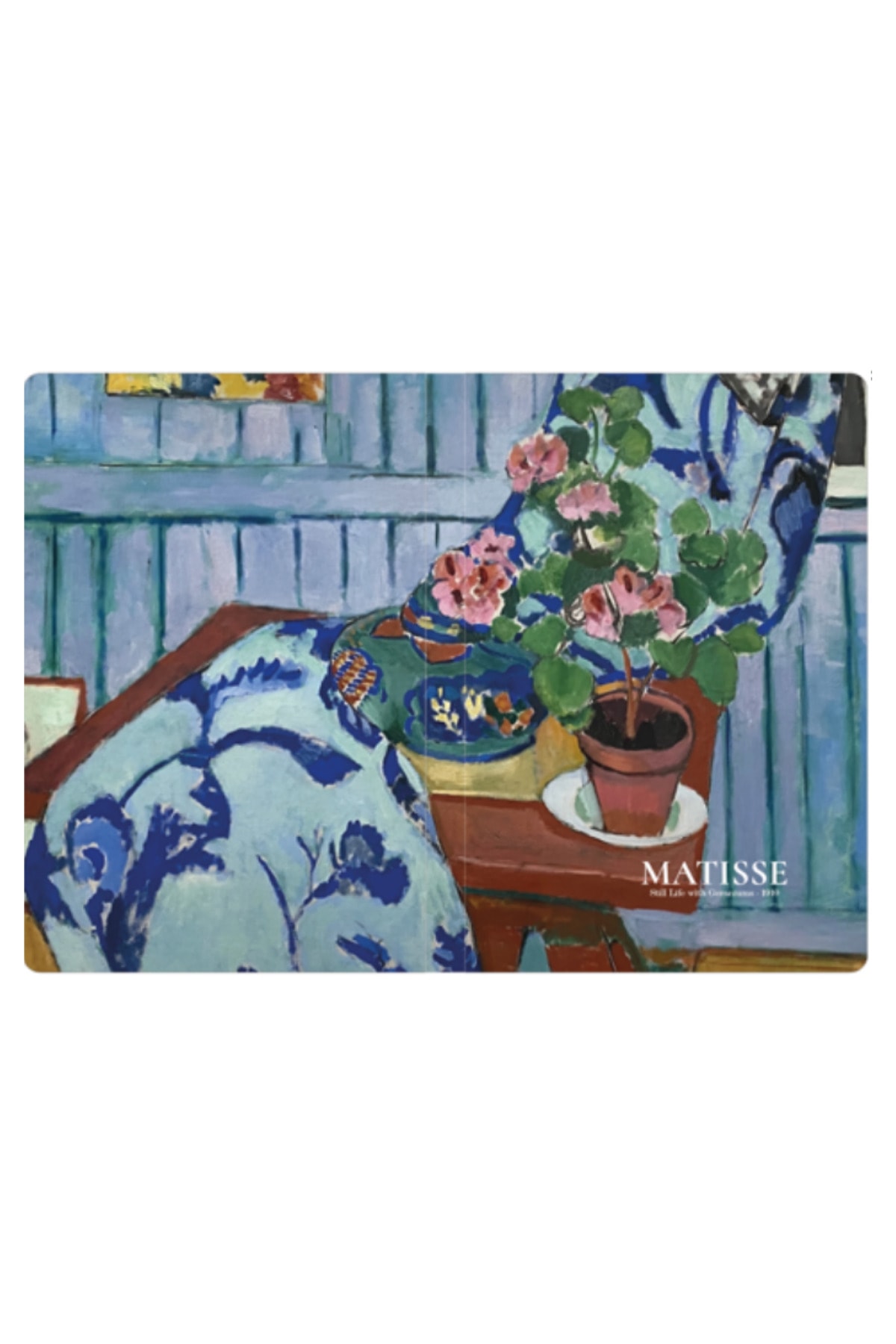 Art Collection Matisse Geraniums - Sert Kapak A5 Noktalı Defter 14x21 cm Okul Defteri