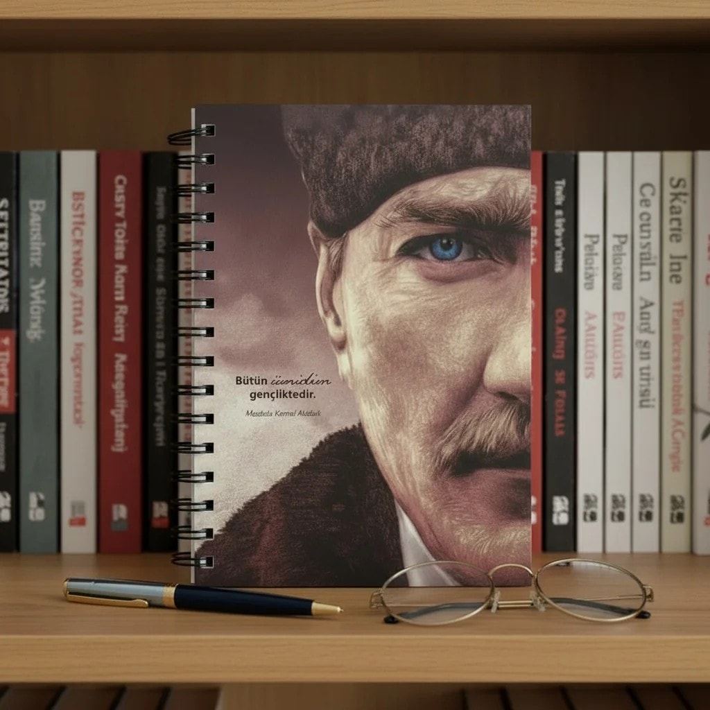 Atatürk Özel Seri Collection Sert Kapak A5 Defter - Çizgili 160 Sayfa  - ATATÜRK-02