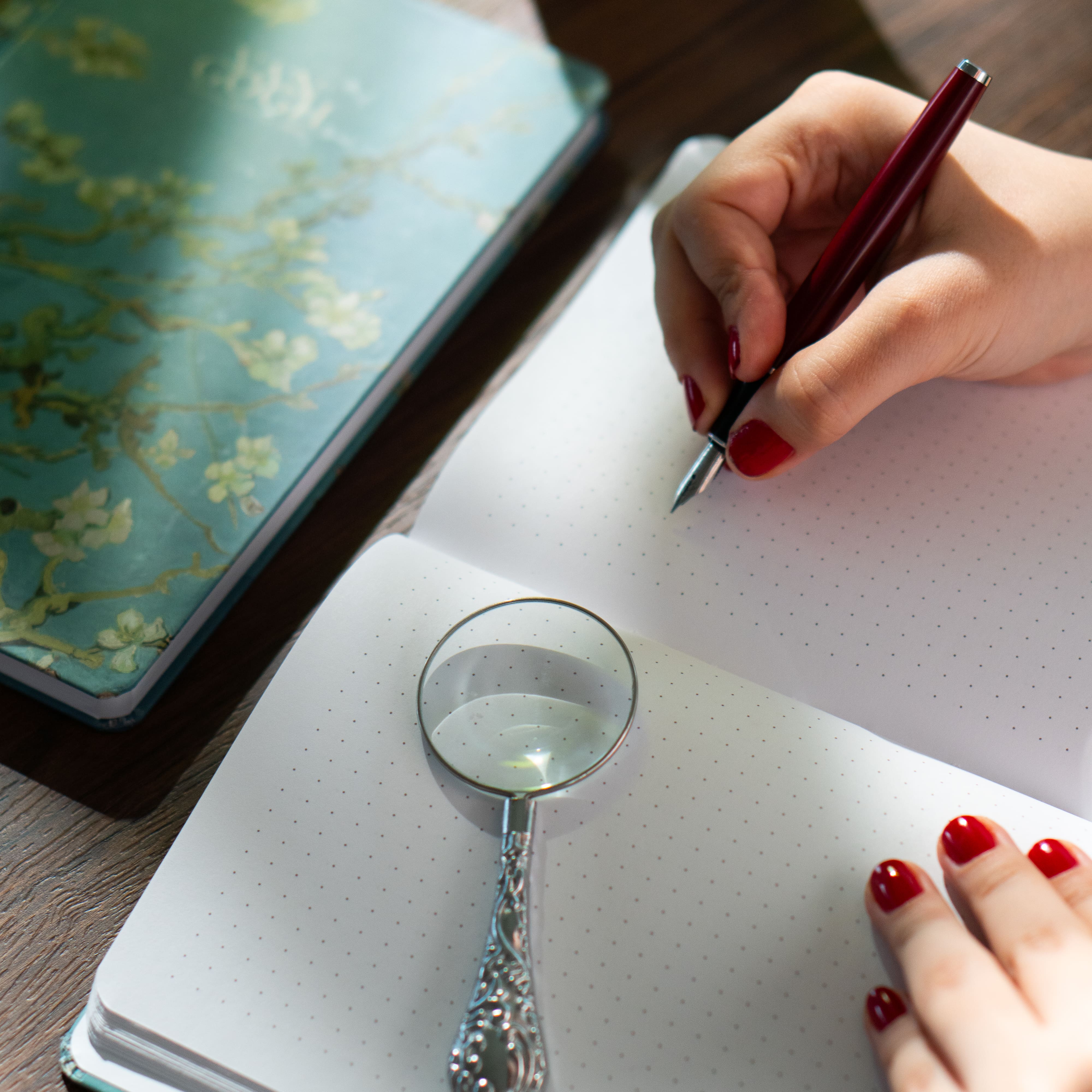 Art Collection Van Gogh Almond Blossom Not Defteri - Sert Kapak A5 Noktalı Defter 14x21 cm