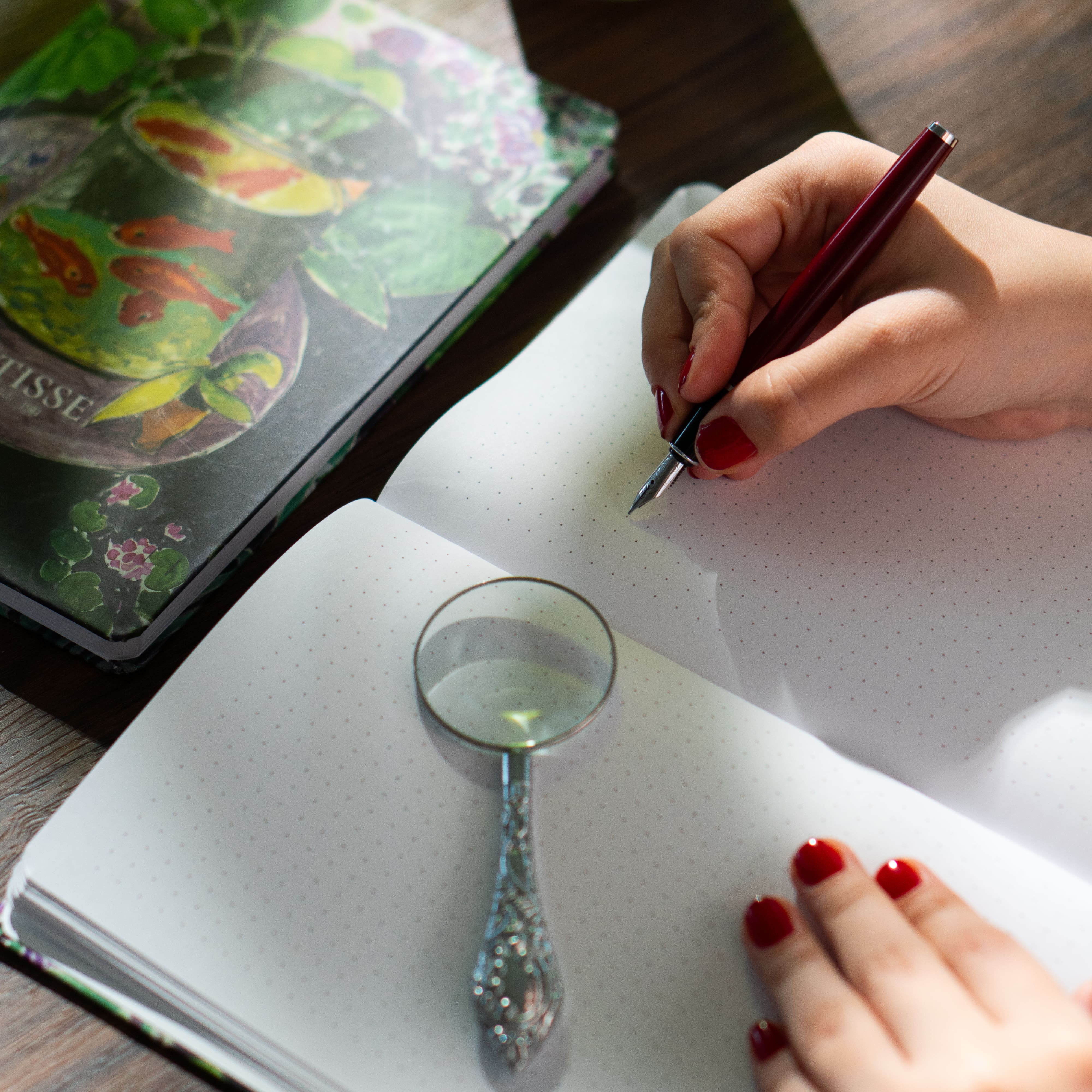 Art Collection Matisse The Red Fish - Sert Kapak A5 Noktalı Defter 14x21 cm Okul Defteri