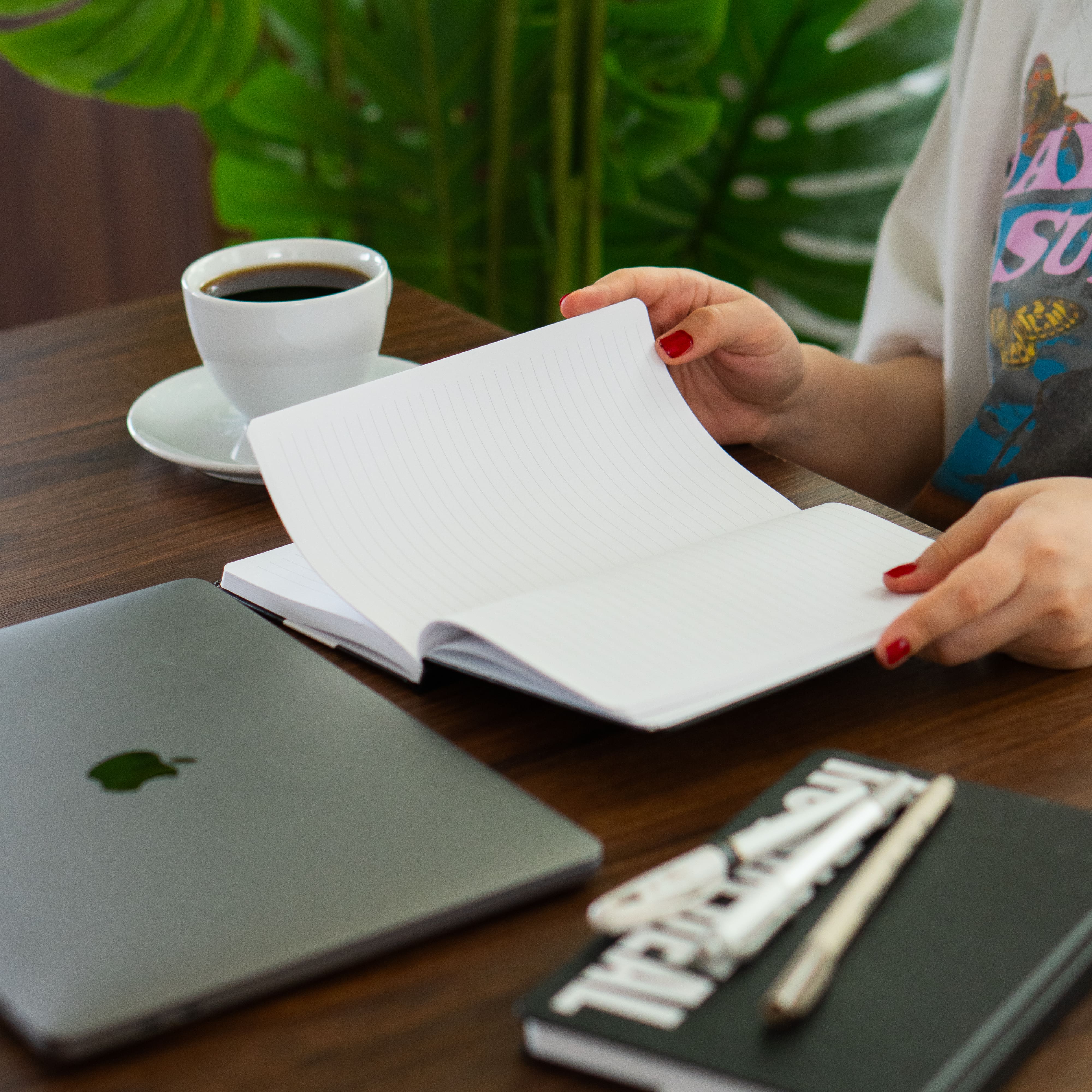 Sert Kapak A5 Çizgili Defter 14x21 cm 192 Sayfa Not Defteri - Words Collection Okul Defteri