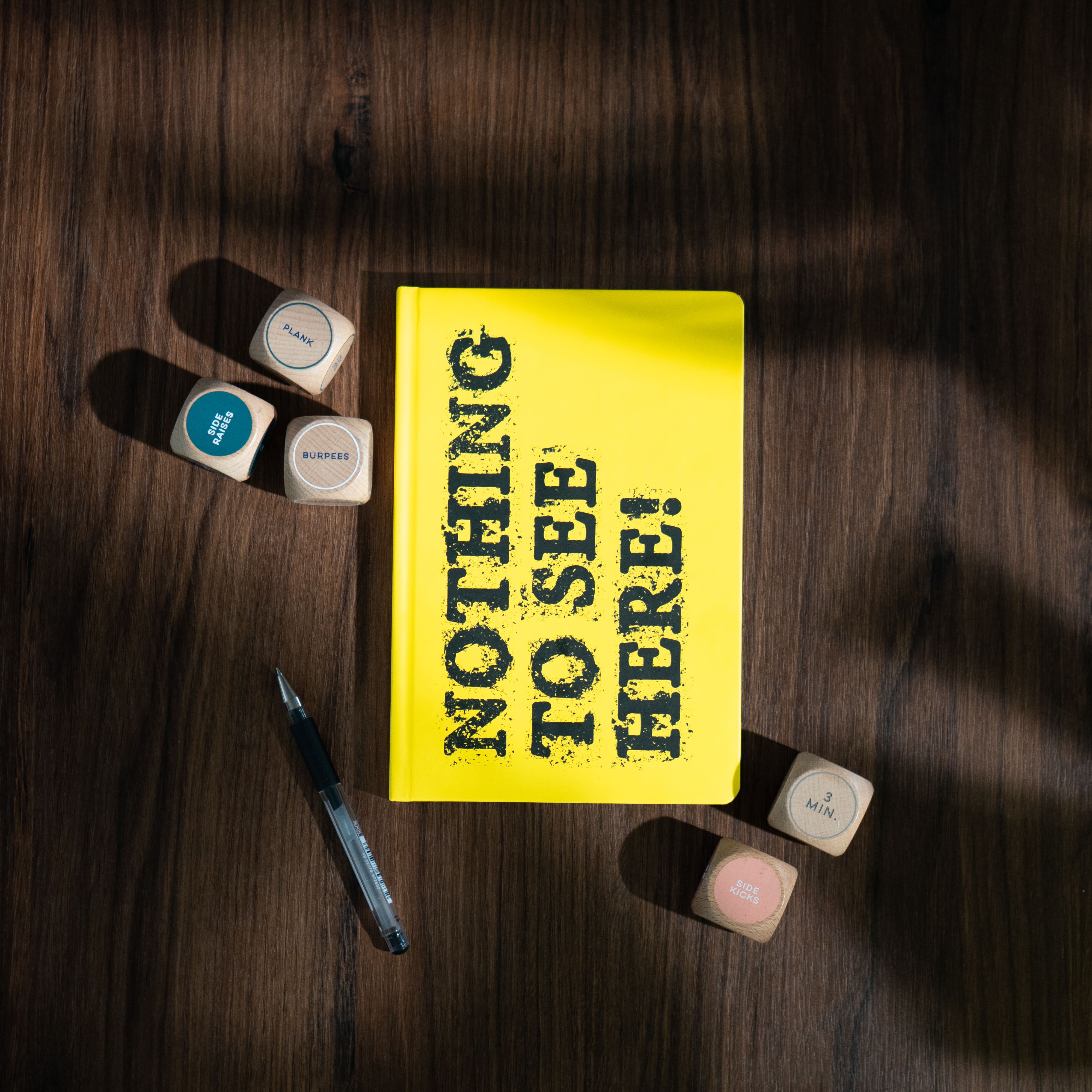 Sert Kapak A5 Çizgili Defter 14x21 cm 192 Sayfa - Words Collection Nothing To See Here Not Defteri