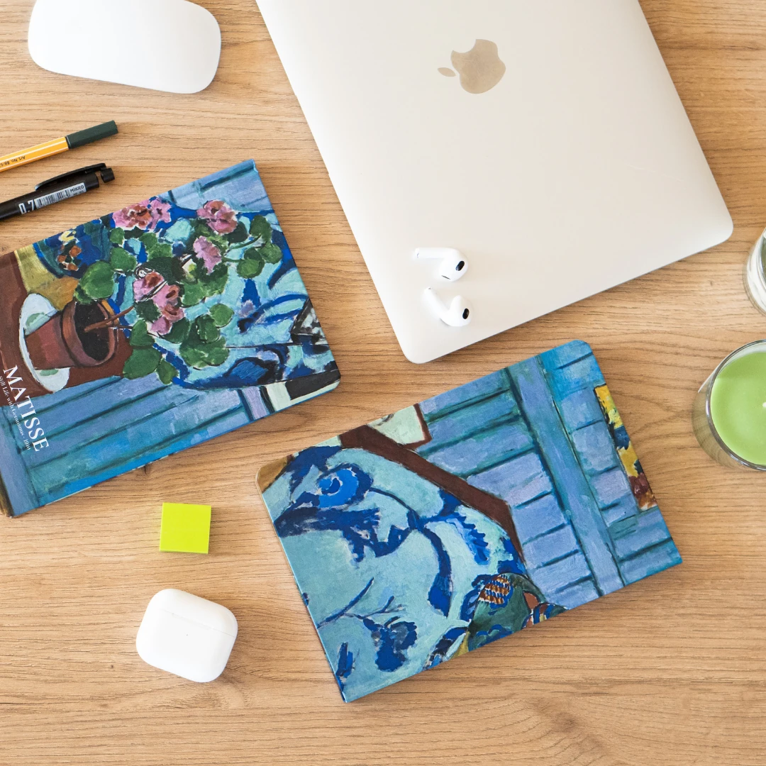 Art Collection Matisse Geraniums - Sert Kapak A5 Noktalı Defter 14x21 cm Okul Defteri