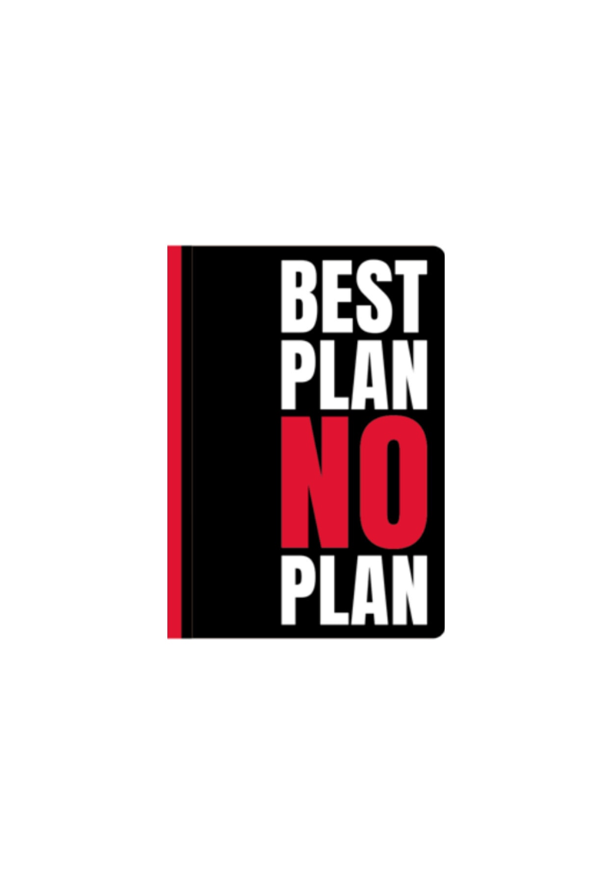 Sert Kapak A5 Çizgili Not Defteri 14x21 cm 192 Sayfa - Words Collection Best Plan, No Plan