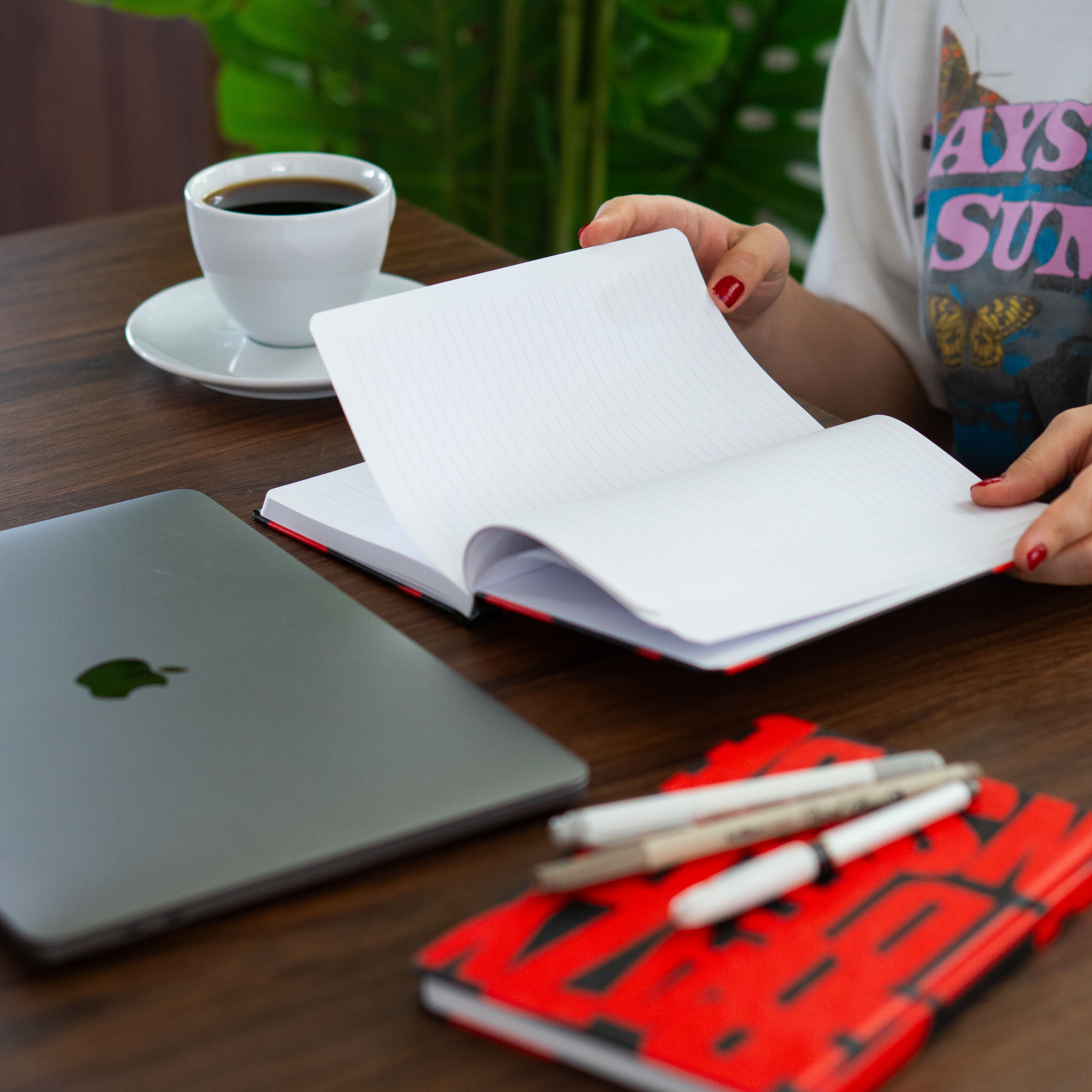 Sert Kapak A5 Çizgili Defter 14x21 cm 192 Sayfa Not Defteri - Words Collection Okul Defteri