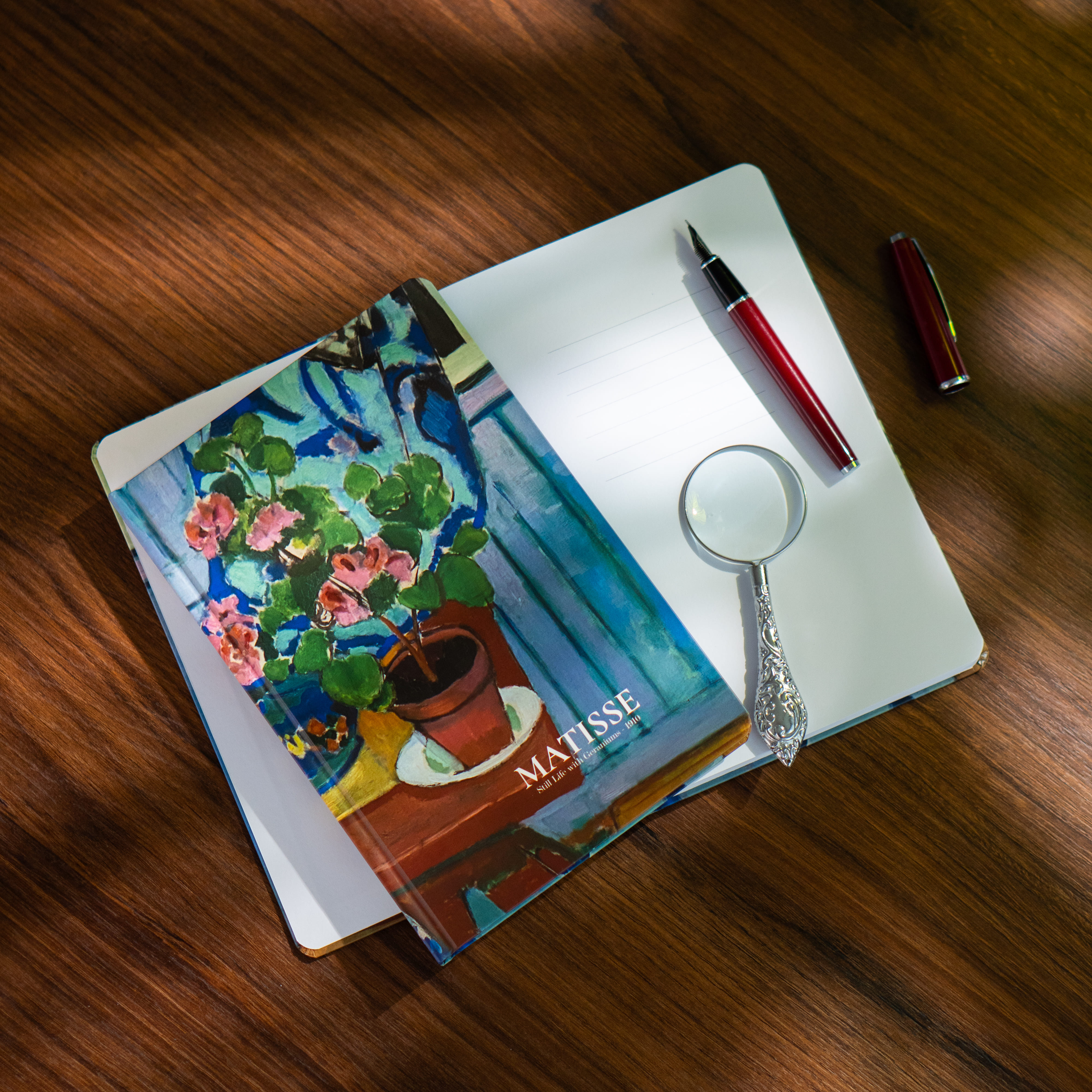 Art Collection Matisse Geraniums - Sert Kapak A5 Noktalı Defter 14x21 cm Okul Defteri