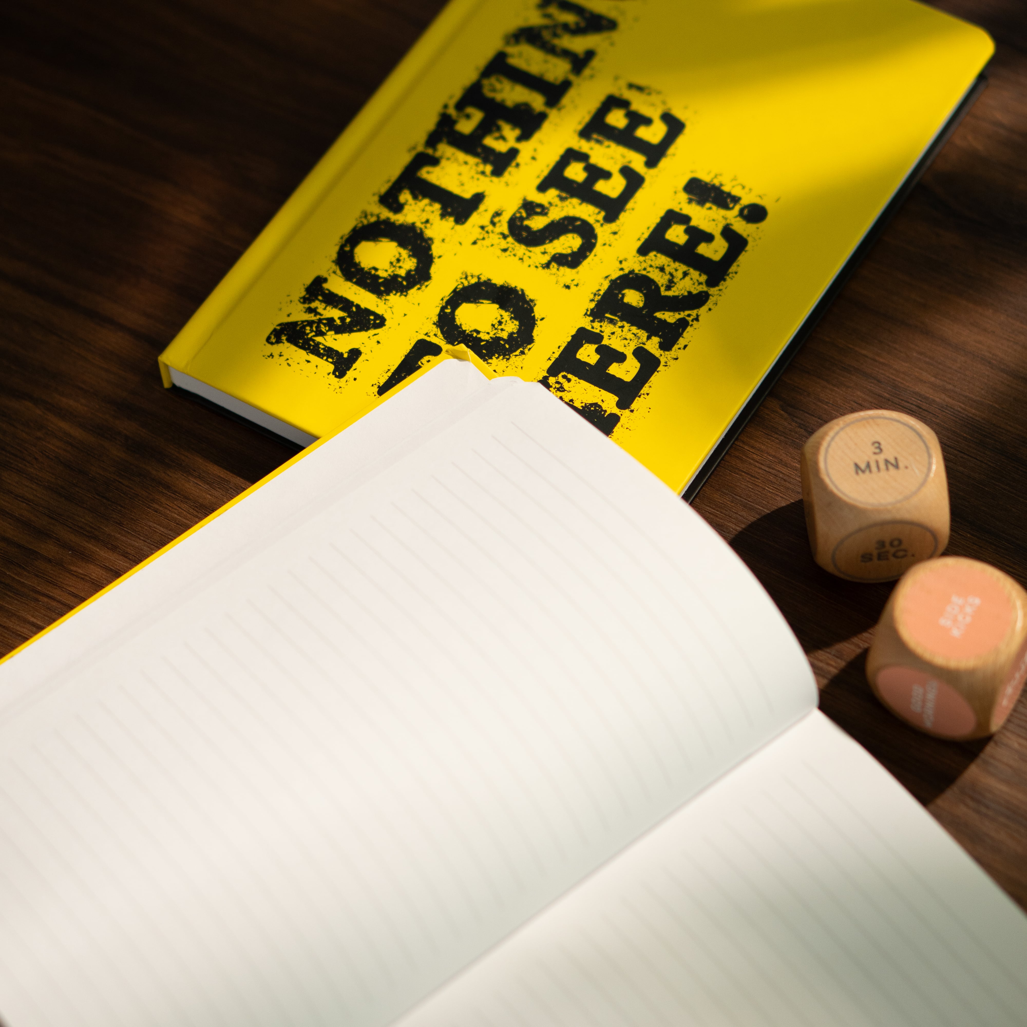 Sert Kapak A5 Çizgili Defter 14x21 cm 192 Sayfa - Words Collection Nothing To See Here Not Defteri