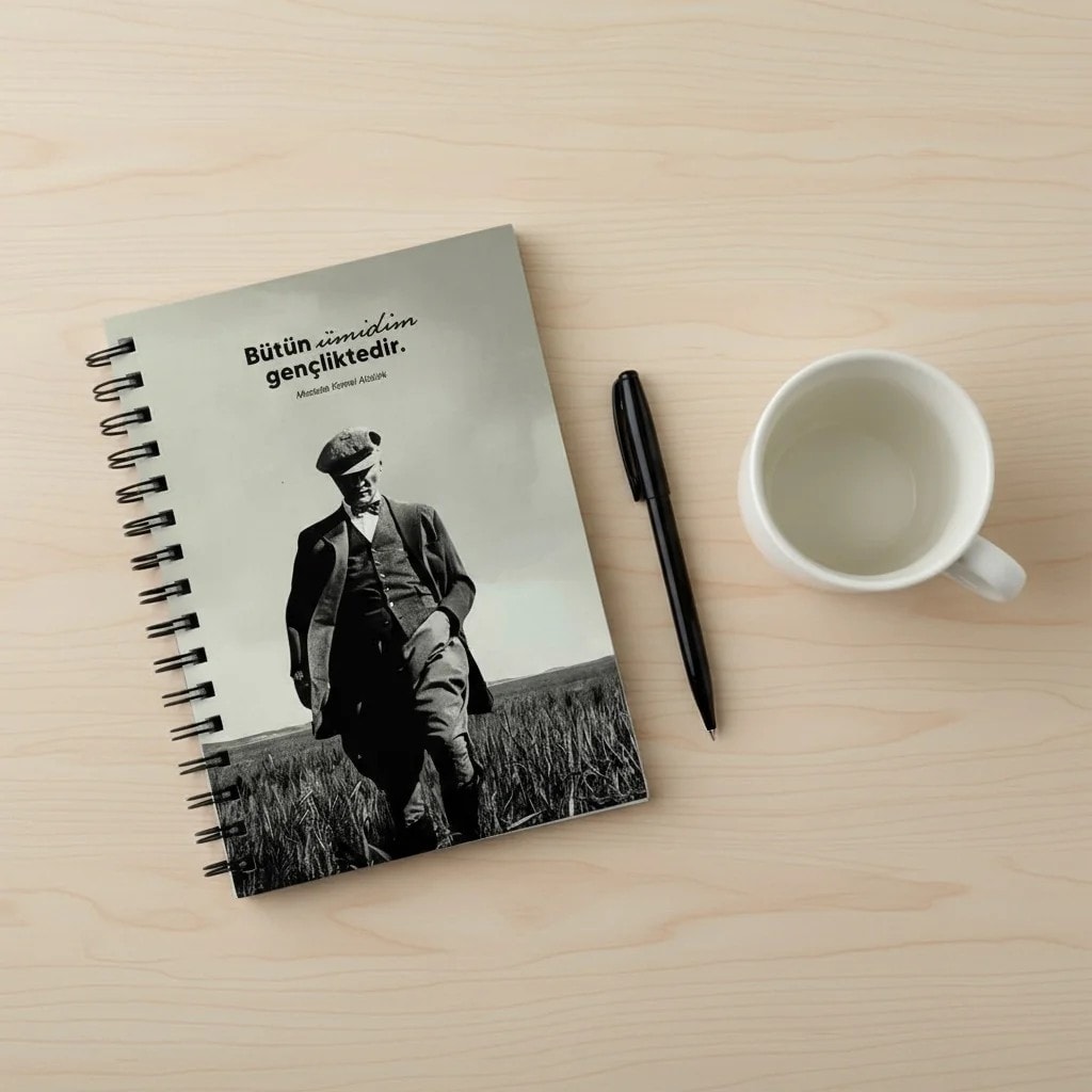 Atatürk Özel Seri Collection Sert Kapak A5 Defter - Çizgili 160 Sayfa  - ATATÜRK-06