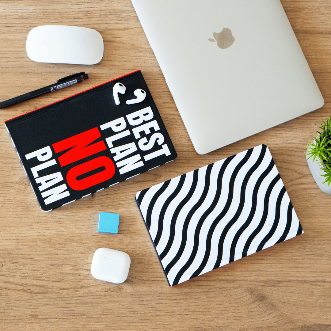 Sert Kapak A5 Çizgili Not Defteri 14x21 cm 192 Sayfa - Words Collection Best Plan, No Plan