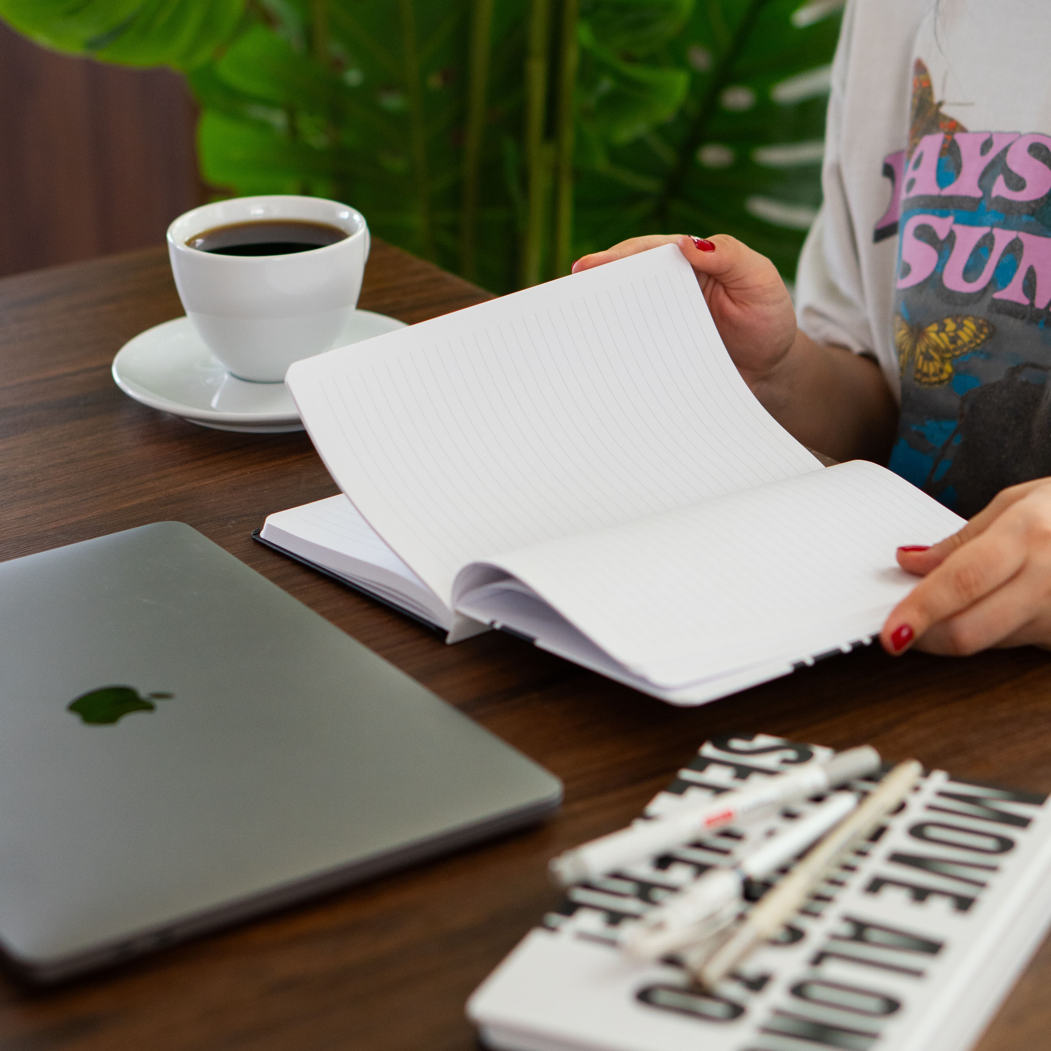 Sert Kapak A5 Çizgili Defter 14x21 cm Not Defteri - Words Collection Move Along