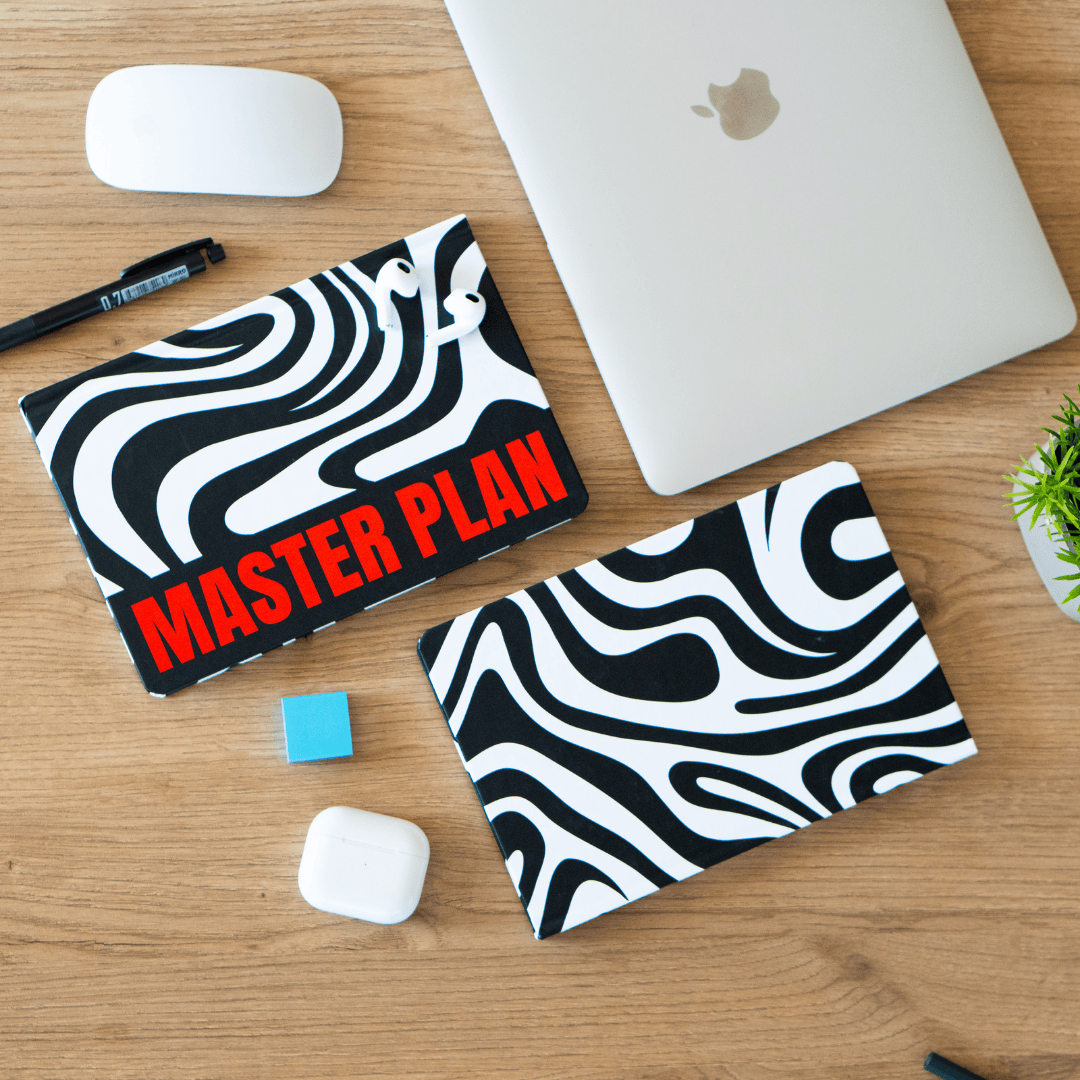 Sert Kapak A5 Çizgili Defter 14x21 cm 192 Sayfa - Words Collection Master Plan