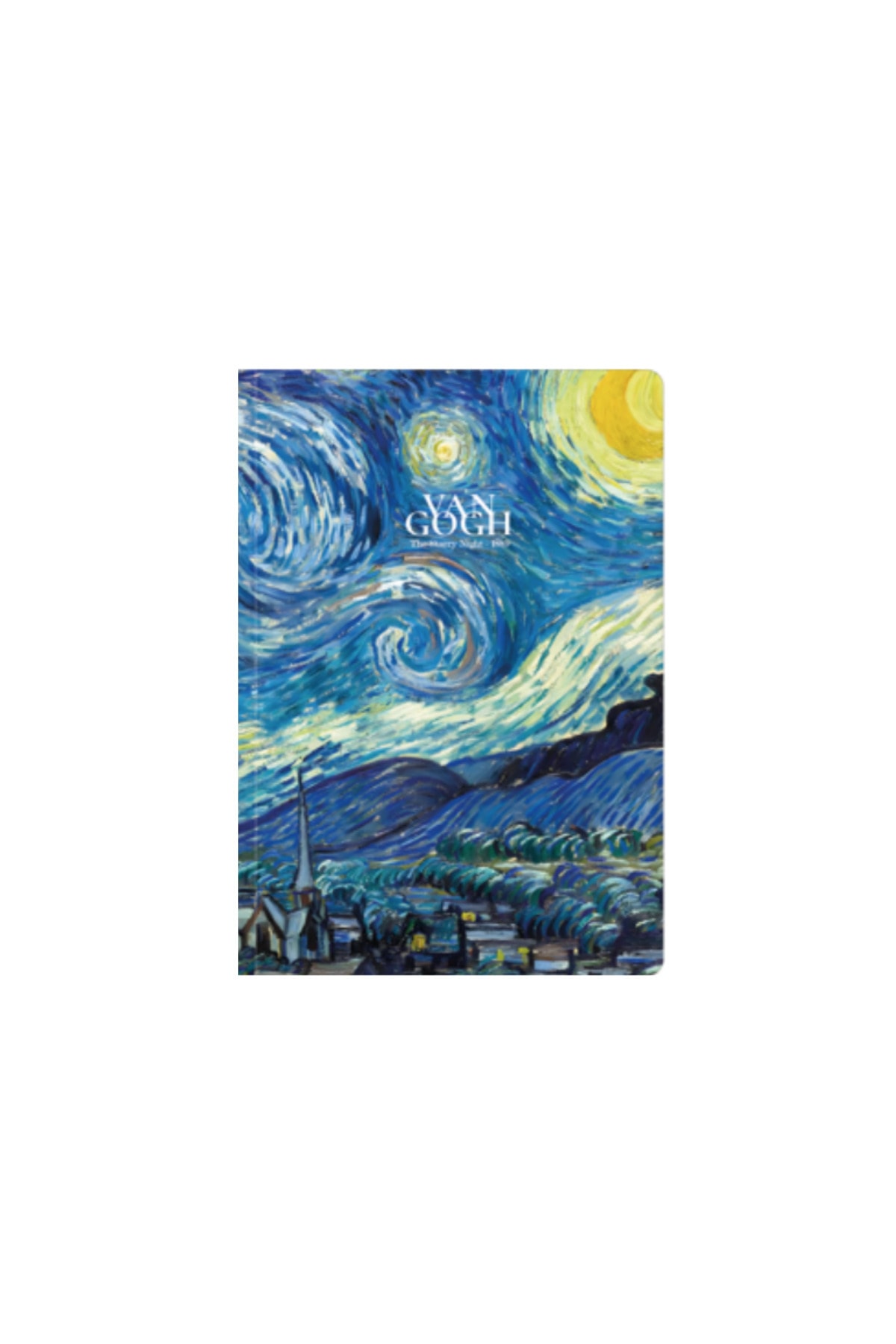Art Collection Van Gogh The Starry Night - Sert Kapak A5 Noktalı Defter 14x21 cm