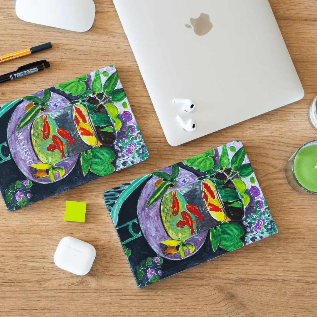 Art Collection Matisse The Red Fish - Sert Kapak A5 Noktalı Defter 14x21 cm Okul Defteri