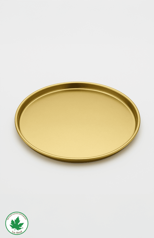 Lux Gold 25 cm Yuvarlak Sunum Tepsisi