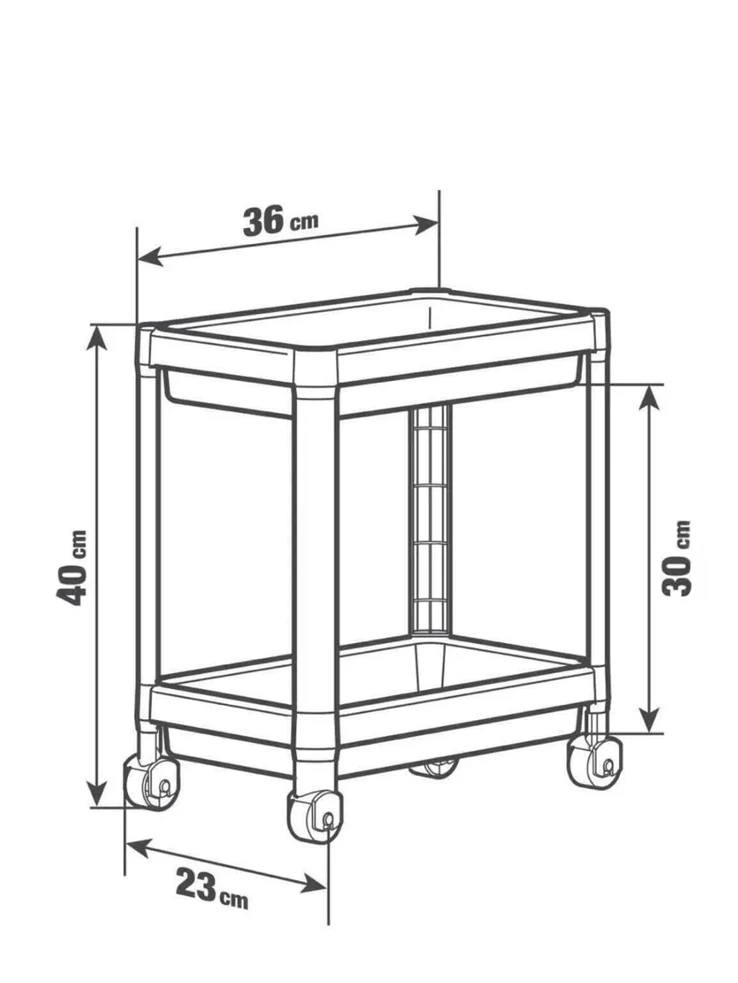 2 Katlı Tekerlekli Düzenleyici Raf | Mutfak & Evye Altı