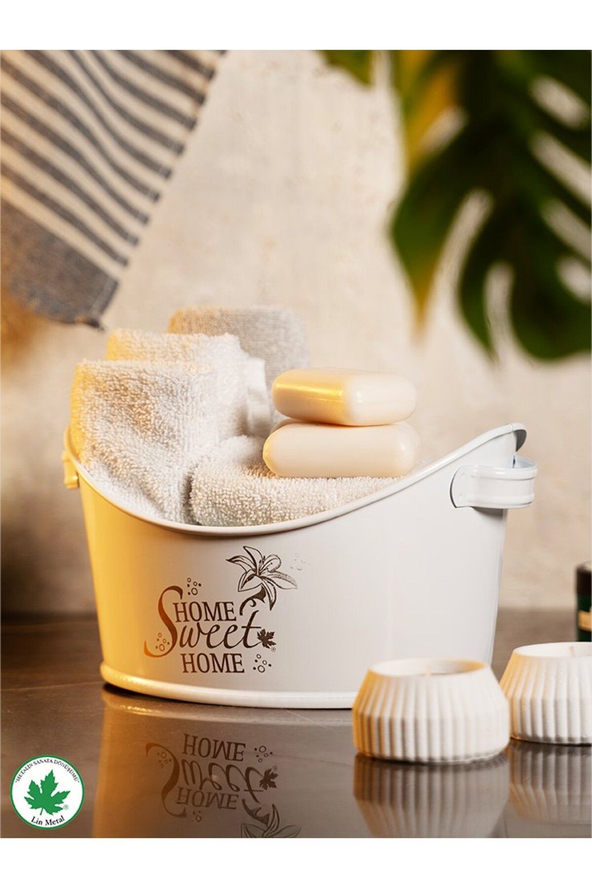 Kayık Metal Banyo Organizeri – Home Sweet Home