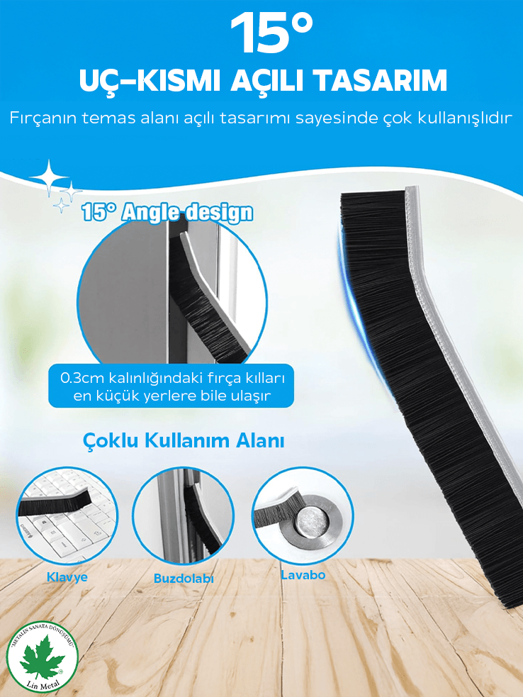 Çok Amaçlı Multi İnce Temizlik Fırçası Derz Arası Banyo Mutfak Lavabo Detay Temizleme Fırçası 2 ADET