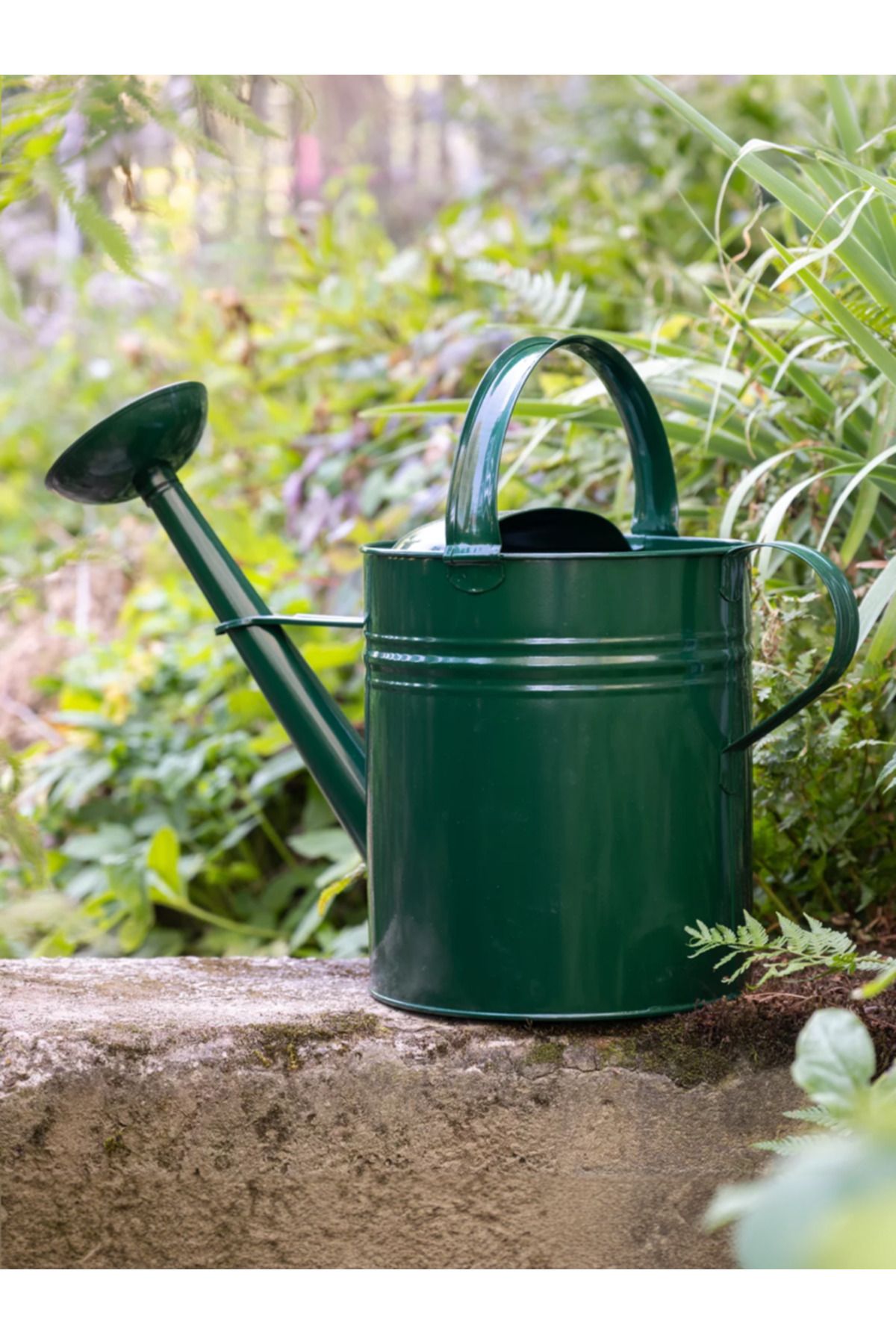 Fritilya 10 Litre Metal Sulama Kabı, Galvaniz Bitki Sulama Kabı Metal Büyük Boy Sulak -YEŞİL