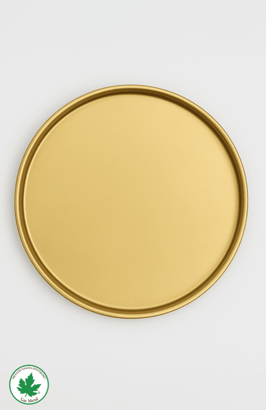 Lux Gold 25 cm Yuvarlak Sunum Tepsisi
