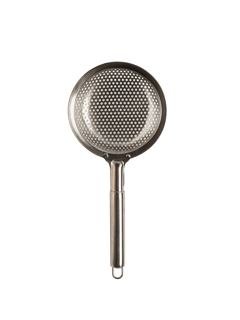 16 cm Paslanmaz Çelik Kevgir – Metal Saplı