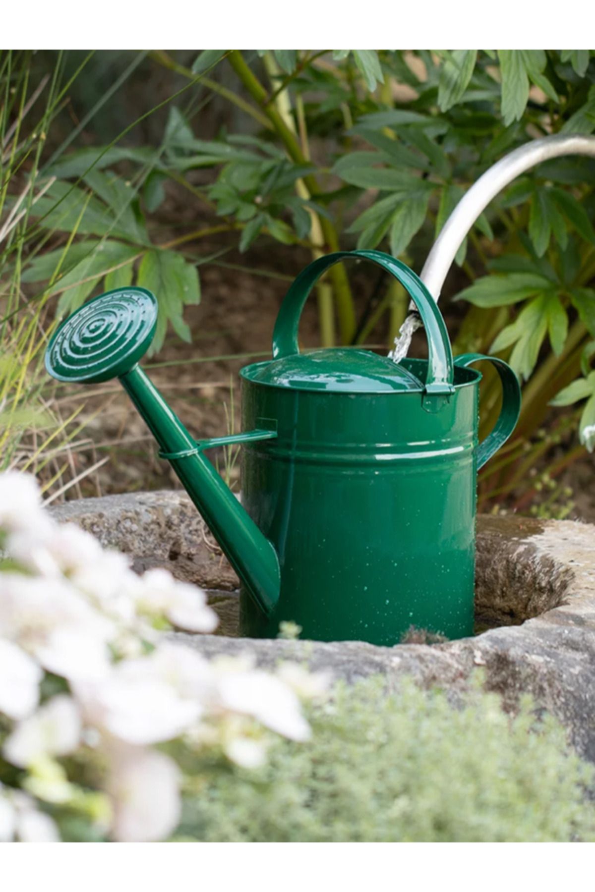 Fritilya 10 Litre Metal Sulama Kabı, Galvaniz Bitki Sulama Kabı Metal Büyük Boy Sulak -YEŞİL