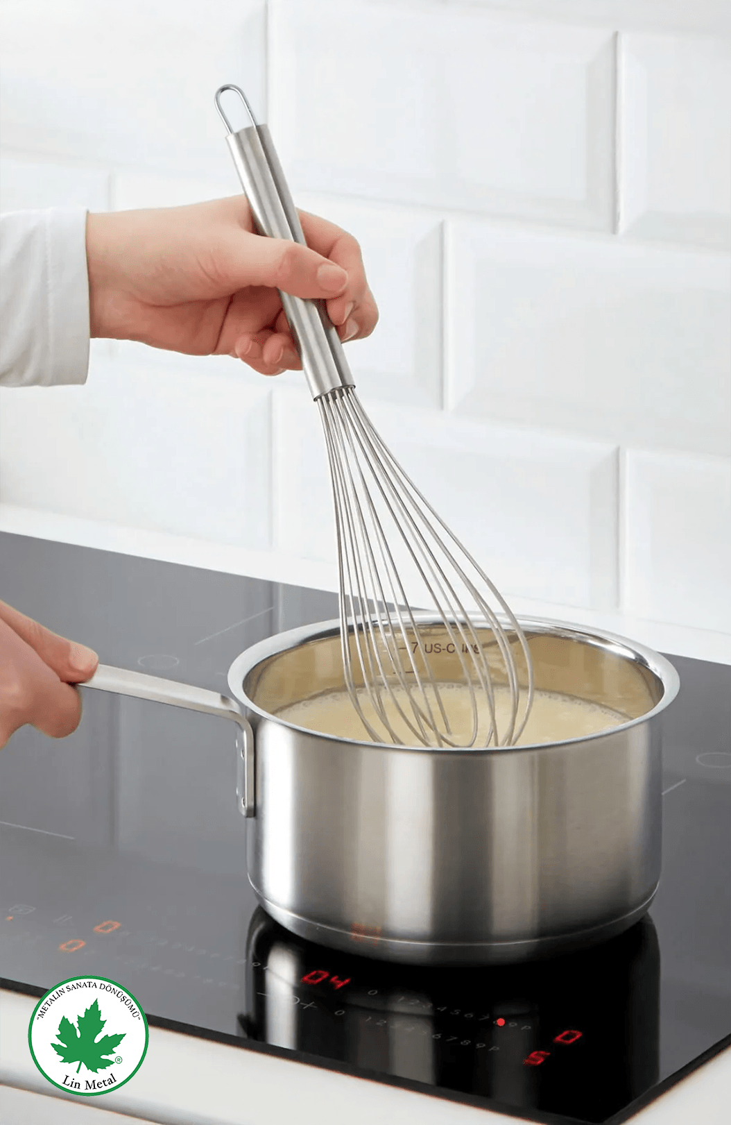 Paslanmaz Çelik Çırpıcı – Yumurta ve Sos Karıştırıcı Pratik El Çırpıcısı 