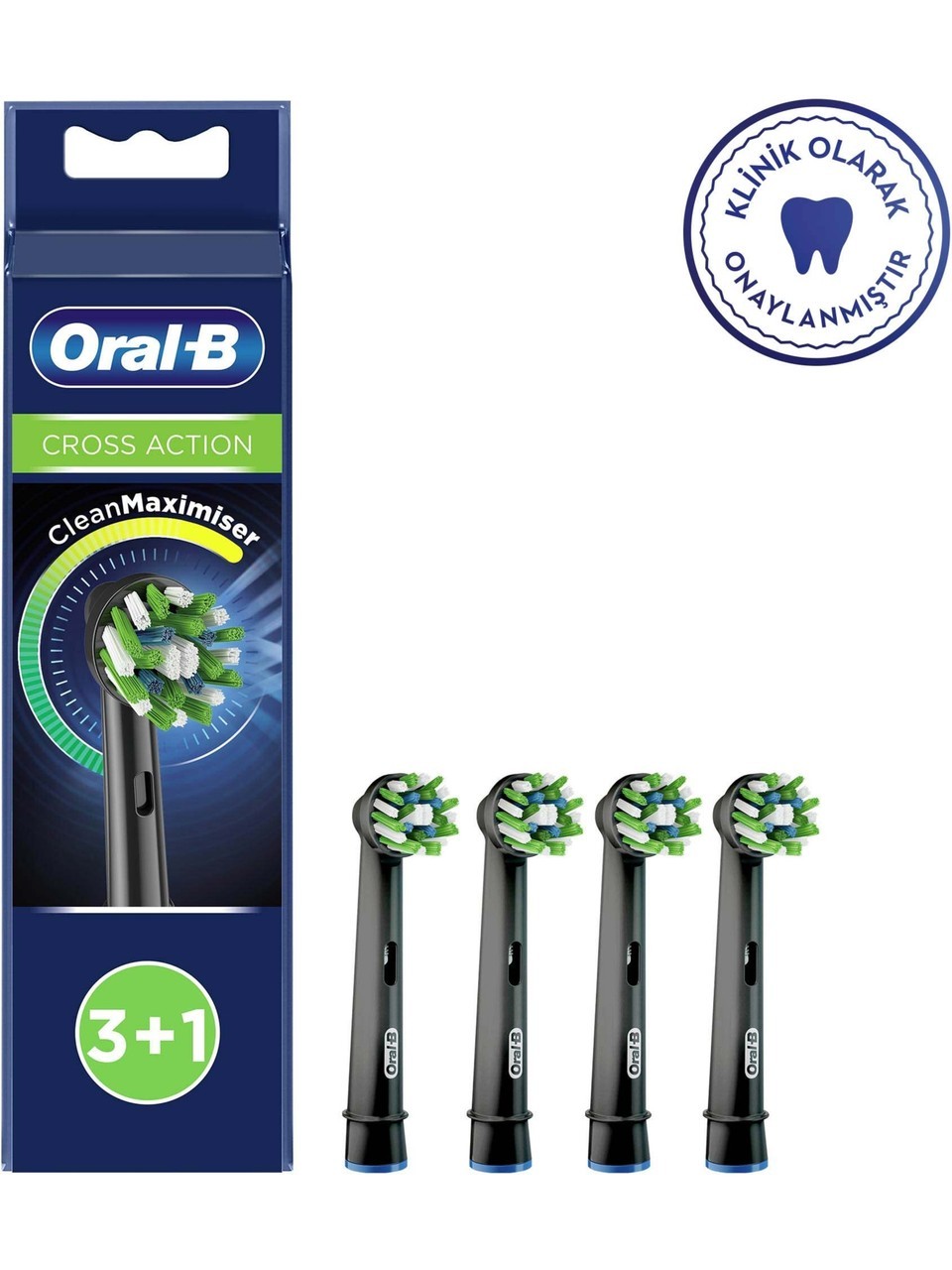 Oral-B Cross Action 3+1 Cleanmaximizer Teknolojili Yedek Fırça Başlığı